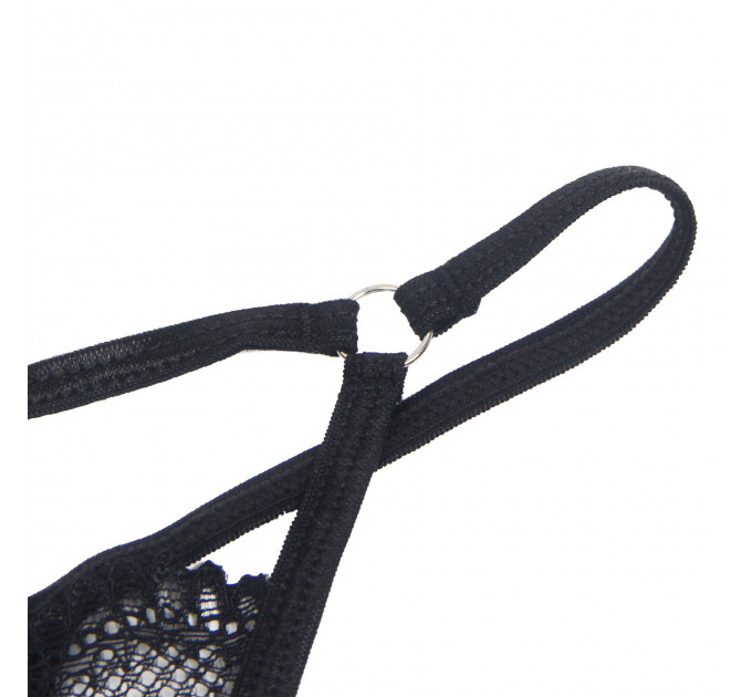 Стринги мереживні Star Night, чорні, S