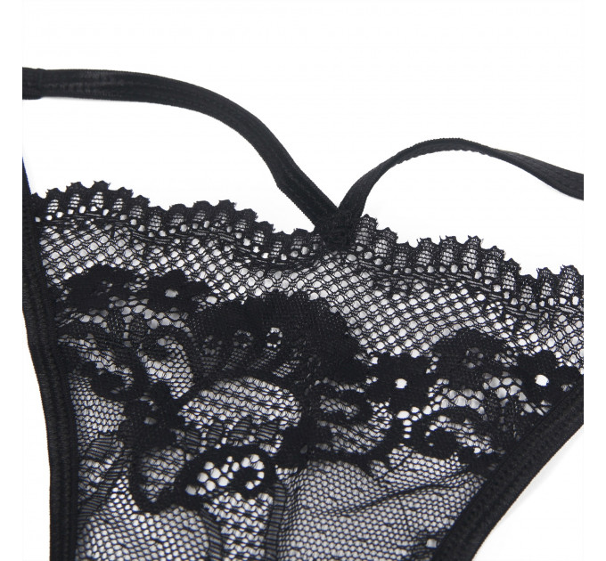 Стринги мереживні Star Night, чорні, S