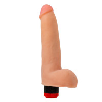 Вібратор реалістичний із мошонкою EGZO MAD Ciberskin на батарейках