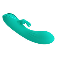 Вибратор-кролик PRETTY LOVE DJ Stick бирюзовый, 12.7 х 2.7 см