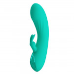 Вібратор-кролик PRETTY LOVE DJ Stick бірюзовий, 12.7 х 2.7 см