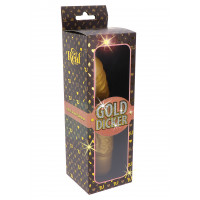 Вибратор реалистичный Gold Dicker, золотистый