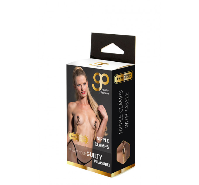 Зажимы для сосков с кисточкой GP PREMIUM NIPPLE CLAMPS
