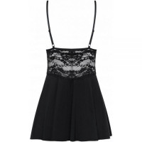 Бебидолл Obsessive 810-BAB-1 babydoll & thong black XXL