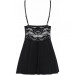 Бебидолл Obsessive 810-BAB-1 babydoll & thong black XXL