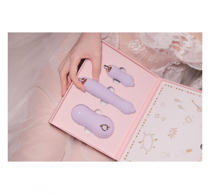 Набор секс игрушек Zalo UNICORN Vibratrion & Thrusting Set - VIOLET