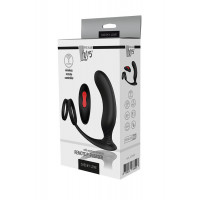 Стимулятор для простаты Dream toys Cheeky Love Remote P-Pleaser с петлей на мошонку, черный