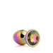 Dt21781 Райдужна анальна пробка GLEAMING LOVE MULTICOLOUR PLUG SMALL