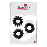 Набор эрекционных колец ALL TIME FAVORITES COCKRINGS