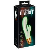 Вібратор кролик You2Toys GITD Rabbit Vibrator, світиться у темряві