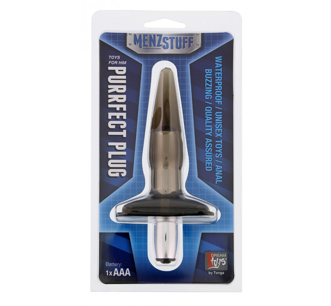 Анальная пробка MENZSTUFF PURRFECT PLUG, SMOKE