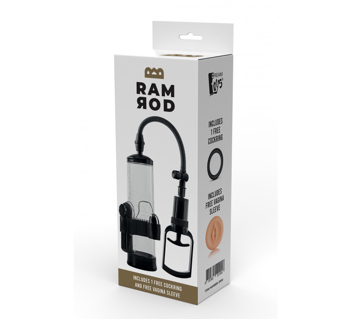 Вакуумная помпа для пениса с вибрацией Dream Toys RAMROD VIBRATING PENIS PUMP