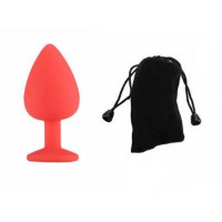 Анальная пробка Red Silicone Dark Violet, M