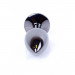 Анальная пробка с камнем Plug-Jewellery Dark Silver PLUG- Purple размер S