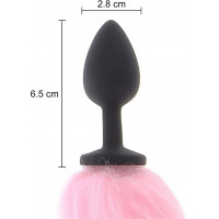 Анальная пробка с хвостом и подсветкой Taboom Unicorn Tail & Buttplug LED