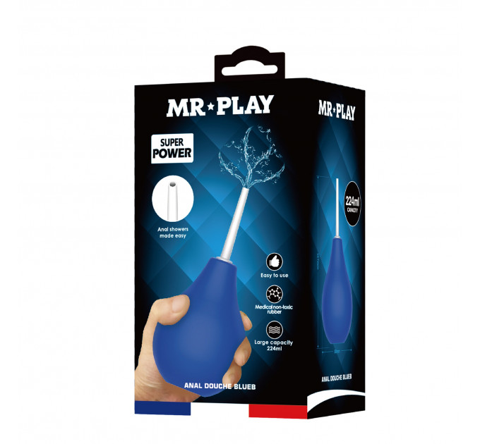 Анальний душ Pretty Love MR PLAY синій, 224 мл