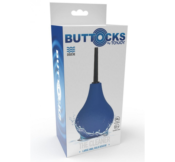 Анальний душ ToyJoy Buttocks синій, 200 мл