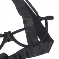 Боди с вырезами Star Night с ремешками, черное, XS-S