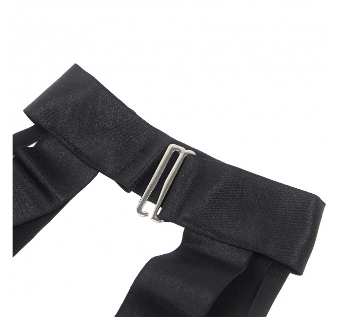 Боді з вирізами Star Night з ремінцями, чорне, XS-S