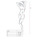 Бодистокинг крупная сетка с открытым доступом, черный BS001 Passion S/L