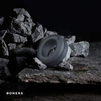 Эрекционное кольцо из силикона Boners Diamond, серое