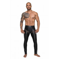 Брюки мужские, винил H059 Noir Handmade, черный, XL