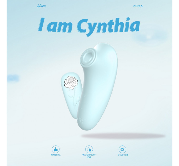 Cтимулятор с пульсацией Chisa Kissen Cynthia для клитора, мятный
