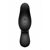 Двойной вибратор с вакуумной стимуляцией SATISFYER CURVY TRINITY 2 черный