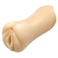 Двухсторонний реалистичный мастурботор, вагина-ротик, телесного цвета