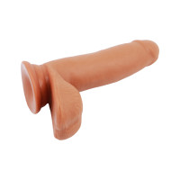 Фалоімітатор на присосці Chisa T-skin ReaL SEX LURE, 17.5 см х 3.8 см, коричневий