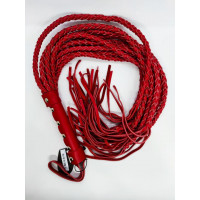 Флогер натуральна шкіра DS Fetish Leather flogger red