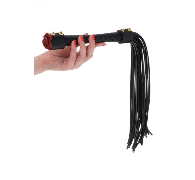 Флоггер Taboom Wild Roses Whip с декоративной розой на рукоятке