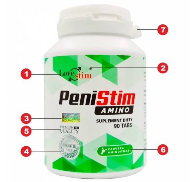 Капсулы для увеличения эрекции LSTIM Penistim Amino 90 шт