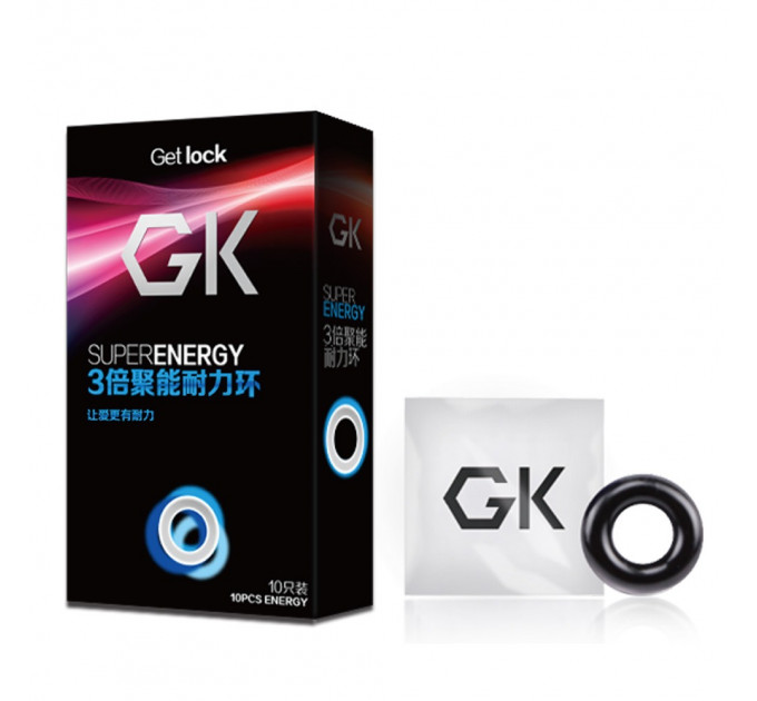 Кольца эрекционные Chisa Get Lock Super Energy (цена за упаковку, 10 шт.)