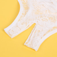 Кружевные трусы с доступом Star Night, белые, M