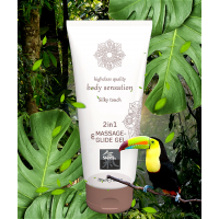 Лубрикант и массажное масло 2 в 1 SHIATSU Massage-& Glide gel 2 in1 Silky touch, 200 мл