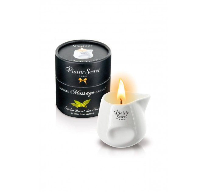 Массажная свеча Plaisirs Secrets Ylang с ароматом иланг-иланга, 80 мл