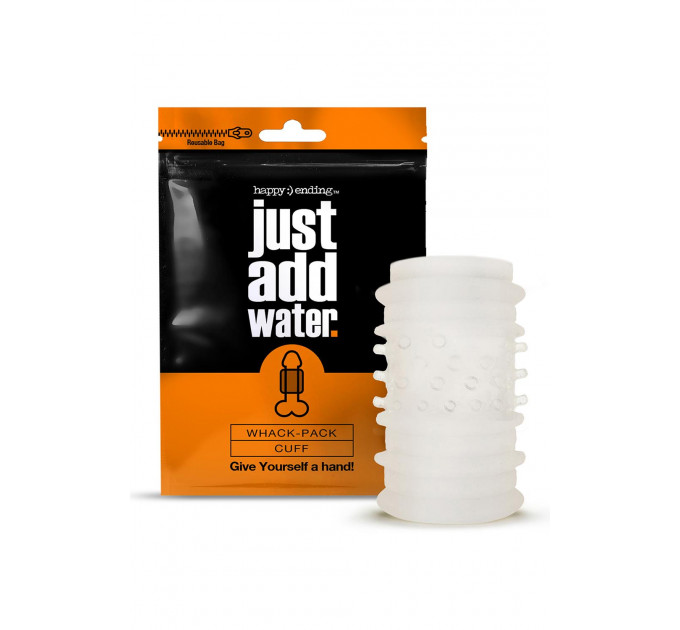 Мастурбатор самосмазывающийся рельефный Global Novelties Just Add Water Whack Pack Cuff, белый