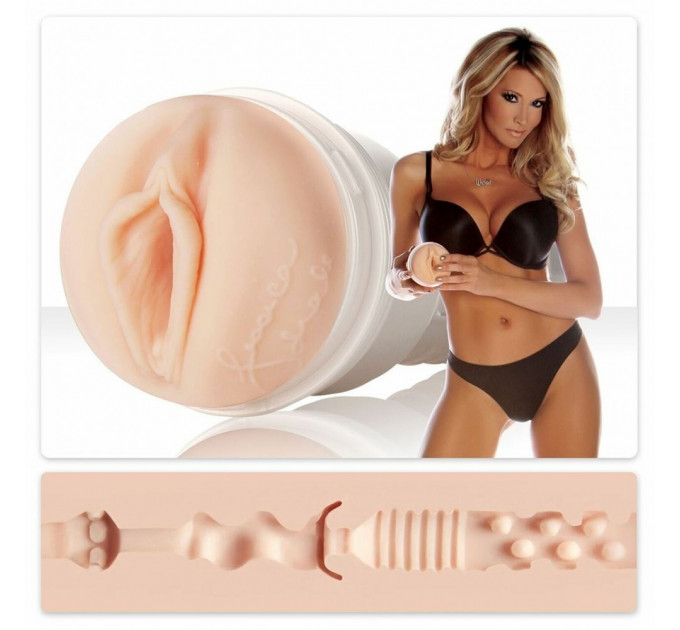 Мастурбатор вагина в колбе, киберкожа Fleshlight Jessica Drake, бежевый