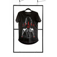 Мужская футболка с принтом «Spank me!» Demoniq TSHRB010 черная, M