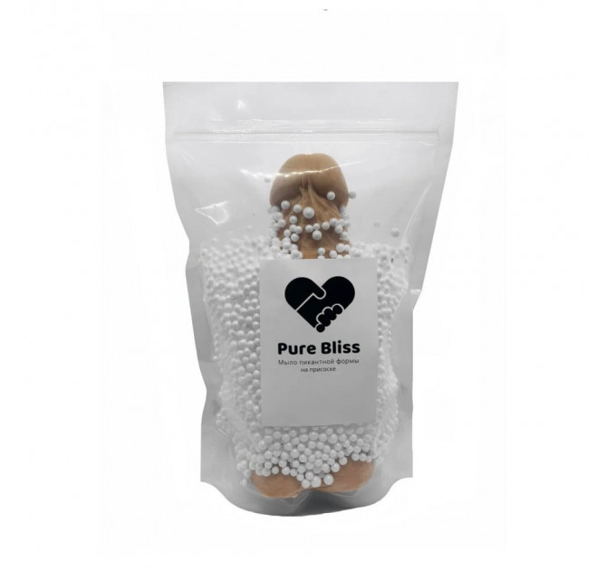 Мыло член на присоске Pure Bliss коричневый, size XL
