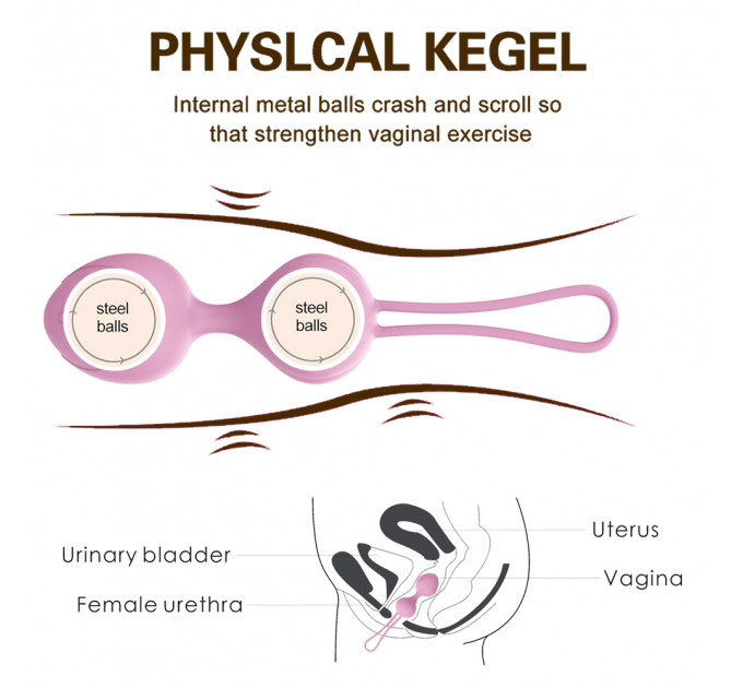 Набор вагинальных шариков Every Night Toys Wendy, 3 шт, сиреневый