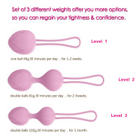 Набір вагінальних кульок Every Night Toys Wendy, 3 шт, бузковий