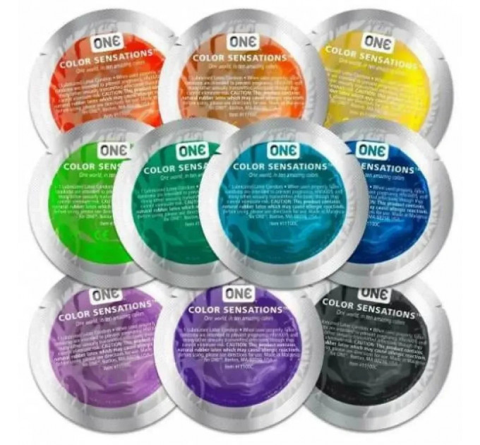 Презерватив классический латексный One Color Sensation со смазкой на силиконовой основе,1 шт.