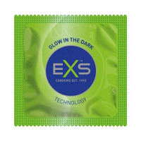 Презервативы светящиеся в темноте Exs Glowing веганские (цена за упаковку, 12 шт.)