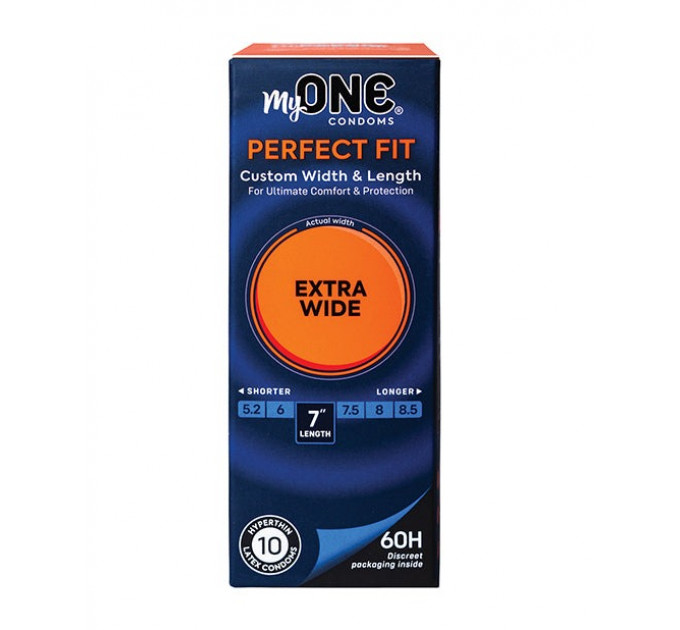 Презервативи MyONE Extra Wide Розмір 60H, 10 шт