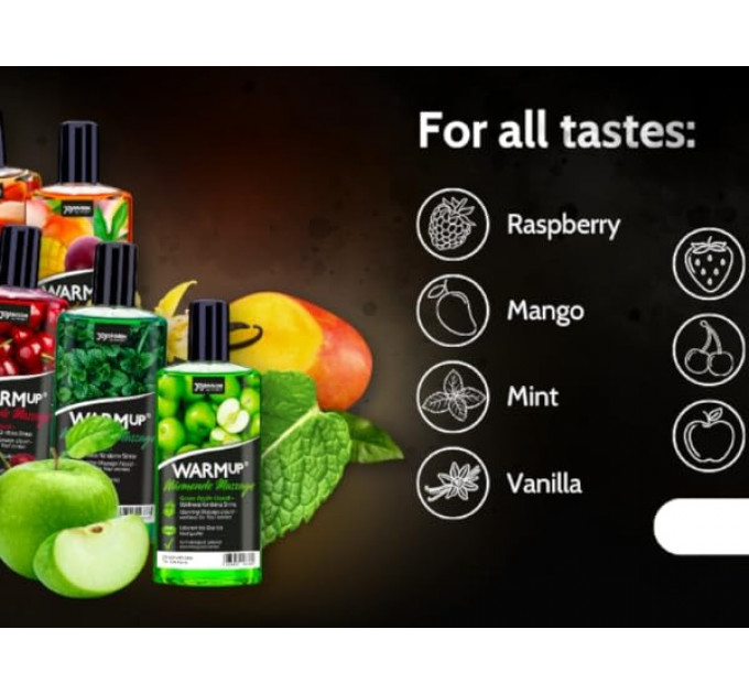 Съедобное масссажное масло с разогревающим эффектом WARMup Mango Maracuya 150 мл