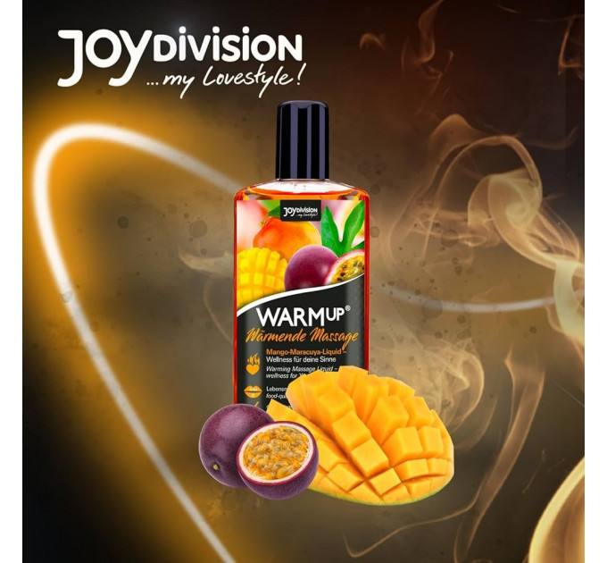 Съедобное масссажное масло с разогревающим эффектом WARMup Mango Maracuya 150 мл