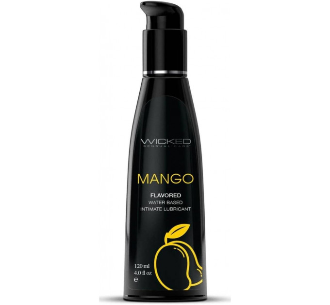Їстівний лубрикант зі смаком Манго WICKED AQUA MANGO LUBE 120ML