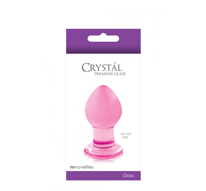 Стеклянная пробка NS Novelties CRYSTAL SMALL PINK